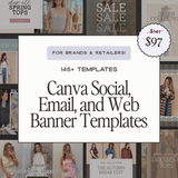Canva Template Bundle - Web + Email + Social