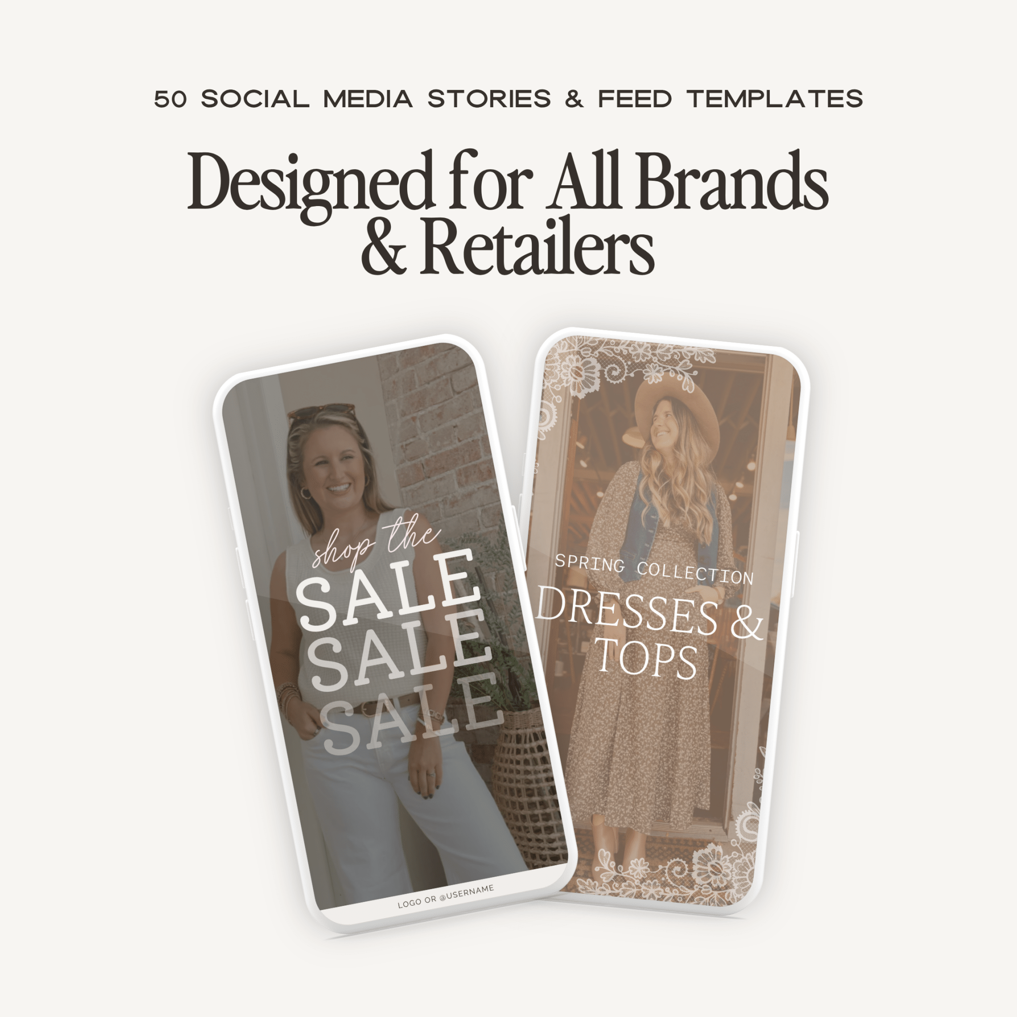 Canva social media template kit by simplylynnscreative showing various customizable Instagram and Facebook post designs