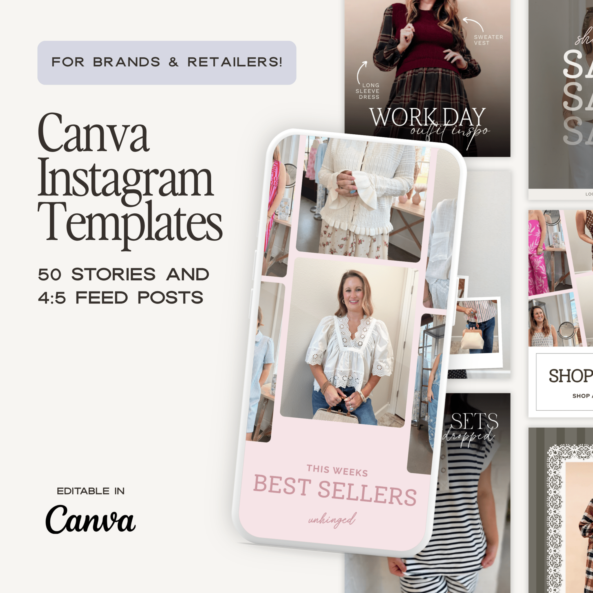 Canva social media template kit by simplylynnscreative with customizable designs for Instagram, Facebook, and other platforms.