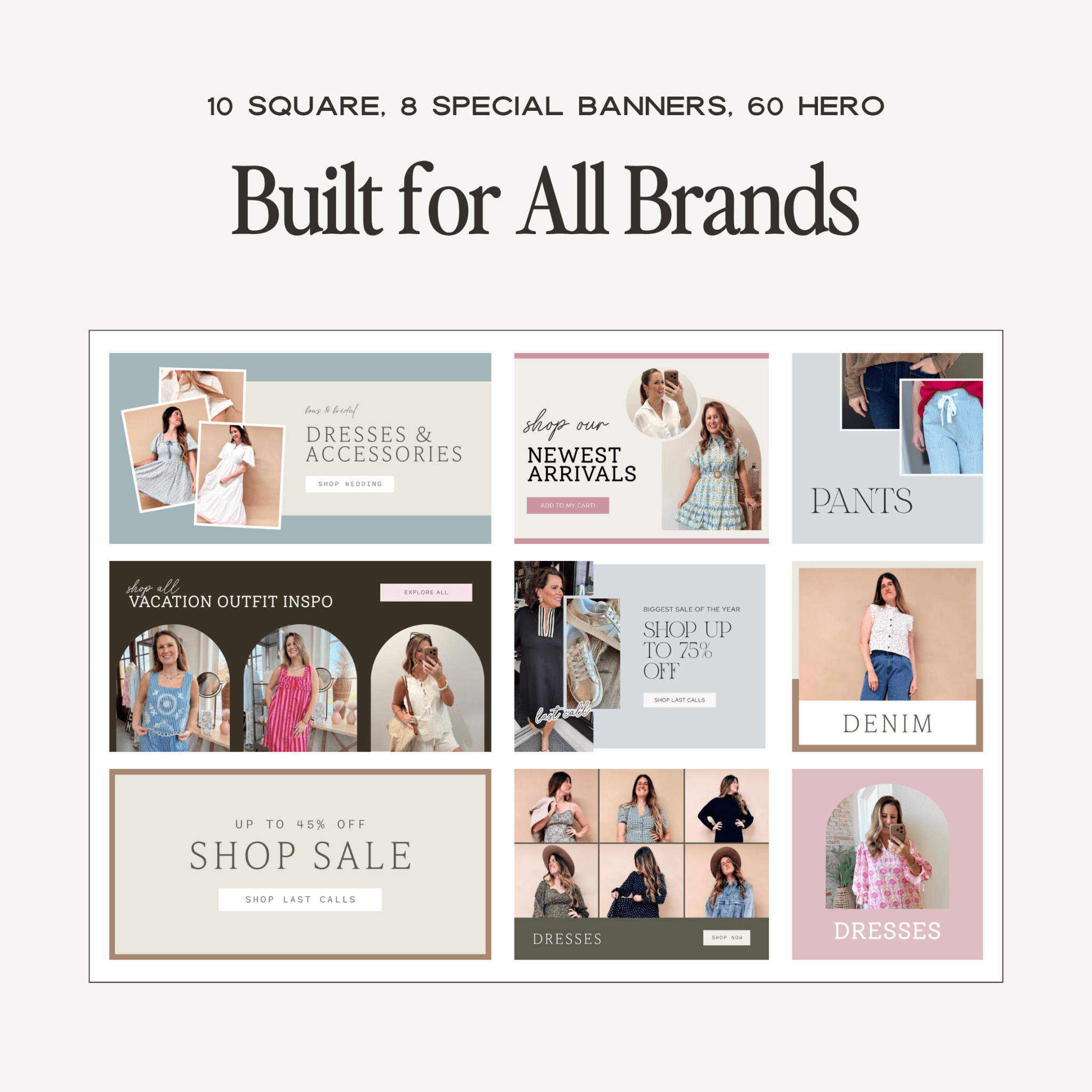 Canva website banner template kit by simplylynnscreative featuring customizable designs for online banners and digital marketing.