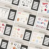 Canva email template and elements kit by simplylynnscreative featuring customizable website banner design with graphic elements.