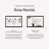Canva website banner template kit by simplylynnscreative featuring customizable digital design elements and layouts for web banners.