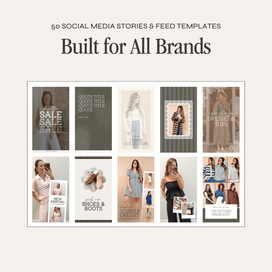 Canva social media template kit by simplylynnscreative featuring colorful editable designs for posts and stories.