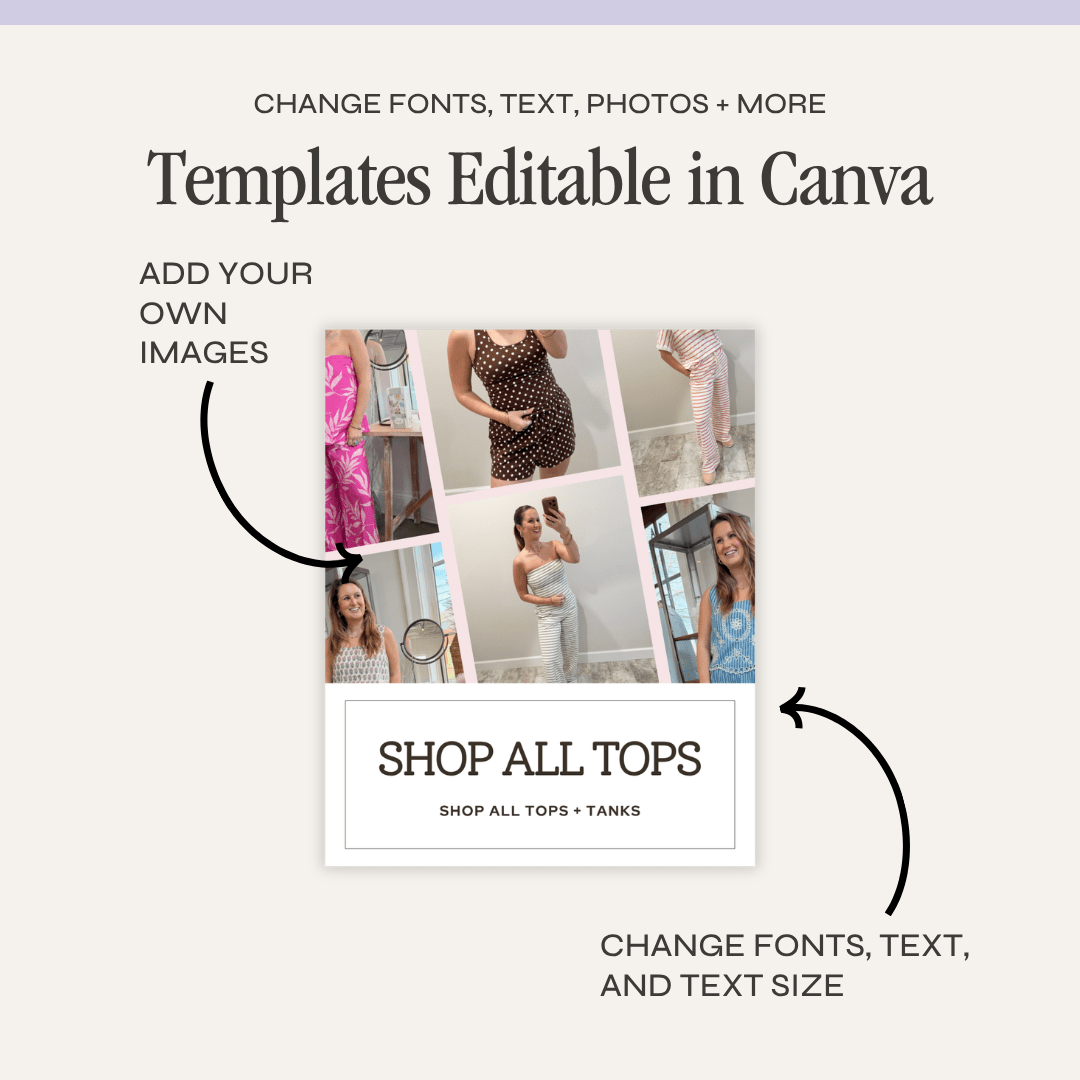 Canva social media template kit by simplylynnscreative showing colorful customizable templates for social media posts.