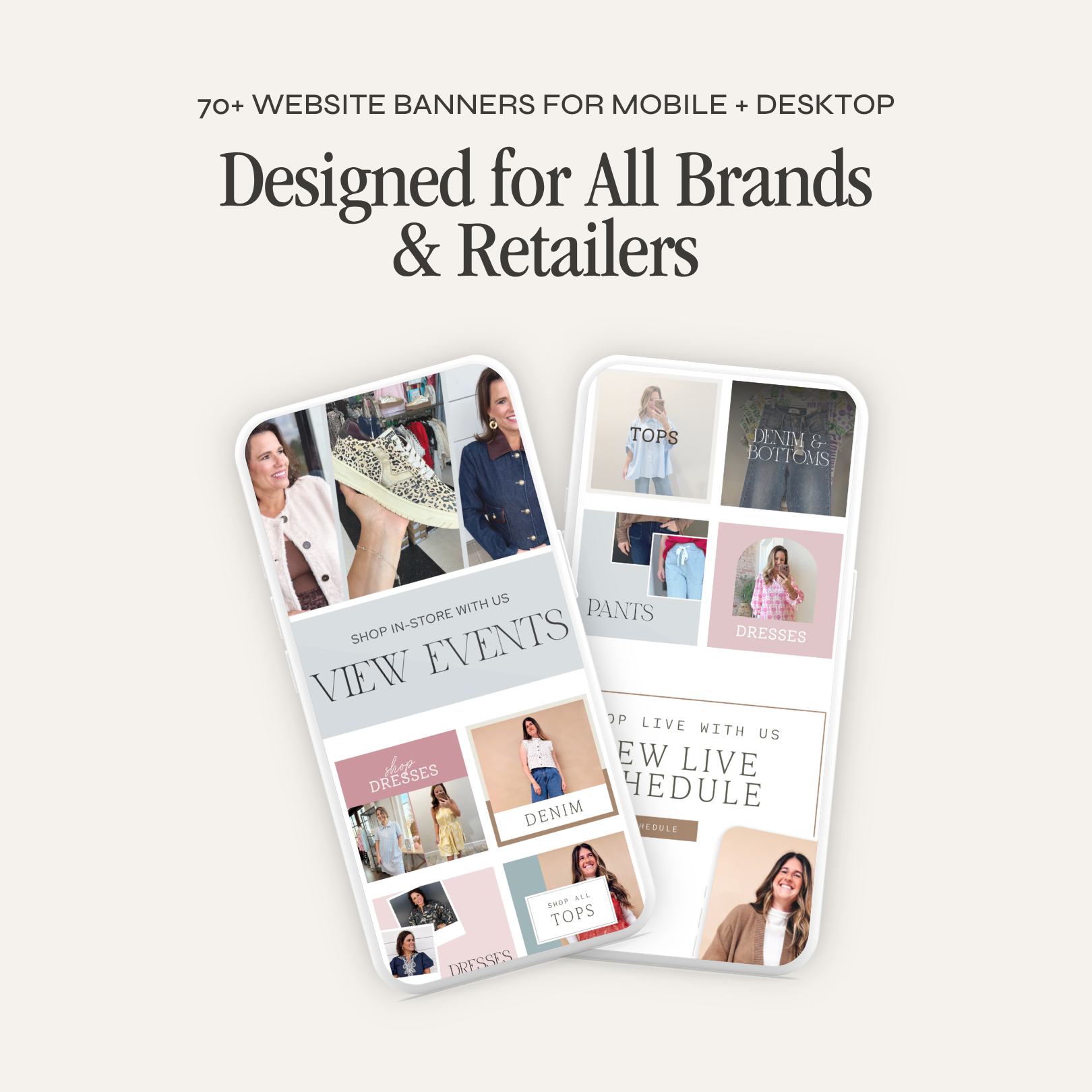 Canva website banner template kit by simplylynnscreative showing customizable digital banners with modern design elements.