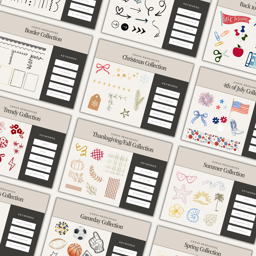 Canva social media template kit by simplylynnscreative featuring customizable website banner designs on a digital background.