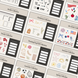 Canva social media template kit by simplylynnscreative featuring customizable website banner designs on a digital background.