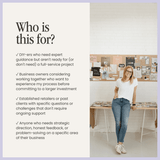 Power Hour with Cassidy from simplylynnscreative, featuring a woman leading a group in a creative workshop or coaching session.