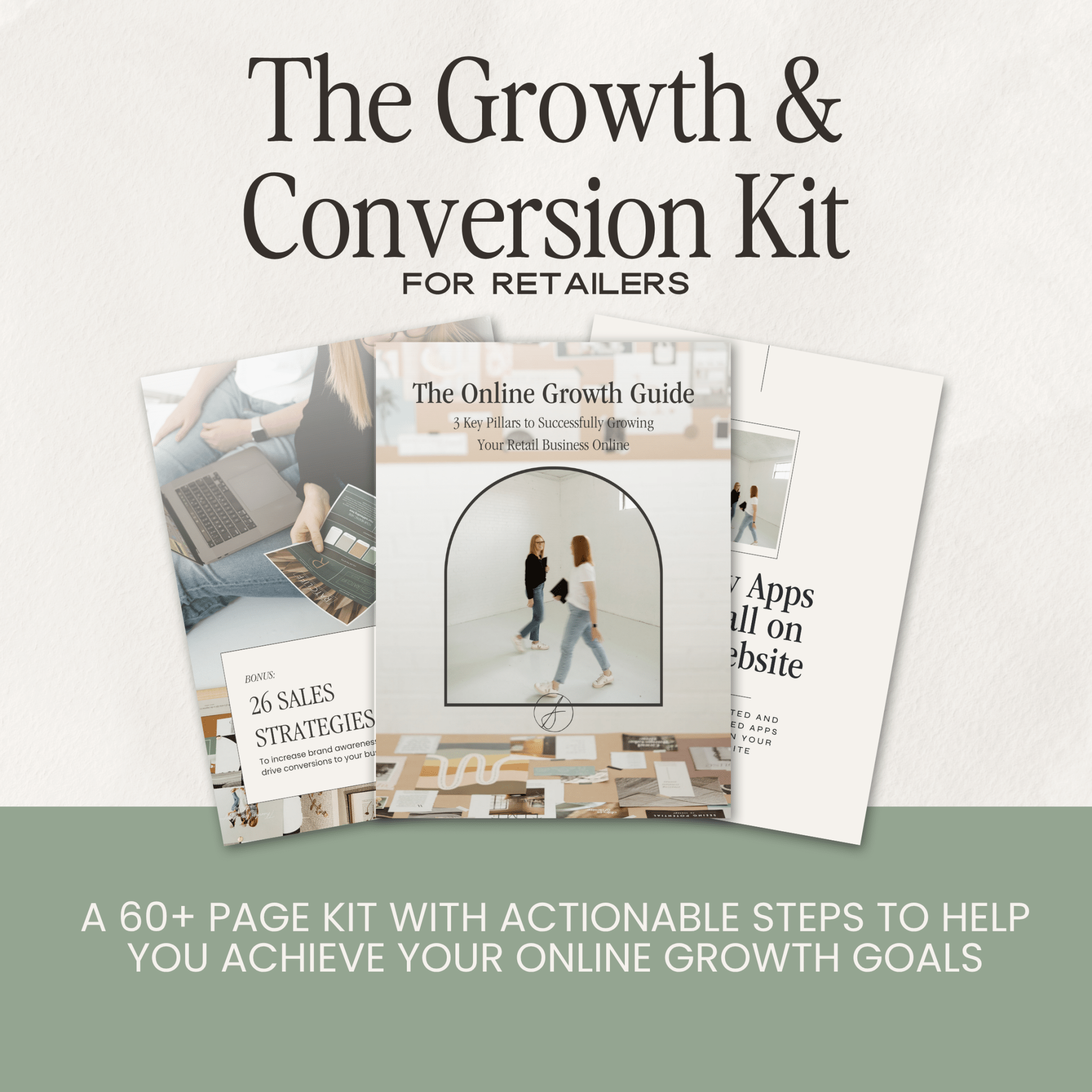Digital marketing growth and conversion kit for brands and retailers, featuring branding and analytics tools by simplylynnscreative.